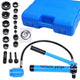 DIY 9-Ton Hydraulic Punch Driver Tool Kit w/ 6 Dies Blue