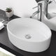 DIY Oval Vessel Bathroom Porcelain Sink w/ Drain