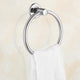 DIY Wall-Mounted Stainless Steel Towel Ring Chrome Finish