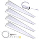 DIY 4 Set 4ft Garage LED Workshop Lights - 40W 5000K Aluminum Base