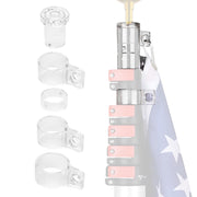 DIY Plastic Flagpole Rings Non-tangle 5ct/pk