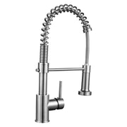 DIY Swivel Spout Pulldown Kitchen Faucet Single Handle Brushed Nickel