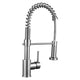 DIY Swivel Spout Pulldown Kitchen Faucet Single Handle Brushed Nickel