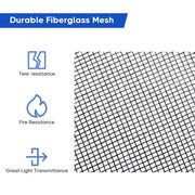 DIY Magnetic Screens for Garage Door Openings 16x7 ft.