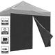 DIY 1pc Canopy Sidewall with Zipper 1080D 10x7 ft