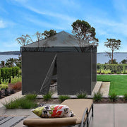 DIY 1pc Canopy Sidewall with Zipper 1080D 10x7 ft