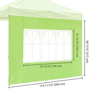 DIY 1pc Canopy Sidewall with Window 1080D 10x7 ft