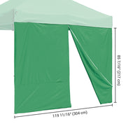 DIY 10x10 Canopy Tent Side with Zipper (10'x7', CPAI-84, UV50+)