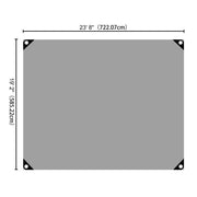 DIY 20x24 ft Heavy-Duty Tarp Shelter Cover Tarpaulin, Silver