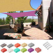 DIY 16' Square Outdoor And Patio Shade Color Options