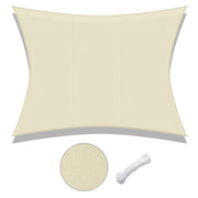 DIY 10x13 Ft Rectangular Sun Shade Canopy For Patio Garden