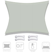 DIY 10x13 Ft Rectangular Sun Shade Canopy For Patio Garden