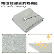 DIY 10x13 Ft Rectangular Sun Shade Canopy For Patio Garden