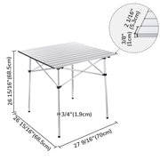DIY Lightweight Foldable Camping Table 27"x26"