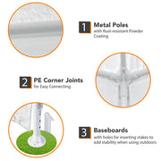 DIY 10 x 10 ft Outdoor Wedding Party Tent w/ 4 Sidewalls Color Optional