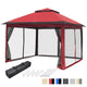 11'X11' Pop Up Gazebo with Mesh Sides and Carrying Bag