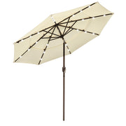 DIY 9 Foot Tilting Patio Umbrella with Light 3-Tiered