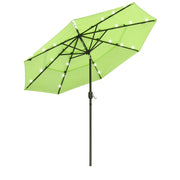 DIY 9 Foot Tilting Patio Umbrella with Light 3-Tiered