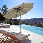 DIY 10 ft Tilting Outdoor Patio Umbrella 220g Yarn-dyed Canopy UV50+