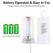 DIY Outdoor Umbrella Lights Battery Operated 9-10ft 8-Rib