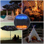 DIY Outdoor Umbrella Lights Battery Operated 9-10ft 8-Rib