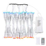 DIY Outdoor Umbrella Lights Battery Operated 9-10ft 8-Rib