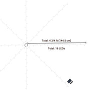 DIY Outdoor Umbrella Lights Solar Day Night Sensor 9-10ft 8-Rib