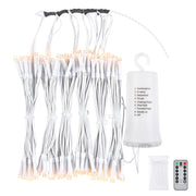 DIY Outdoor Umbrella Lights Battery Operated 7-9ft 6-Rib