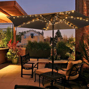 DIY Outdoor Umbrella Lights Battery Operated 7-9ft 6-Rib
