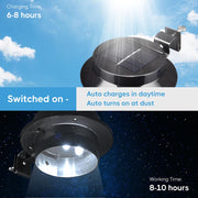 DIY Dusk to Dawn Wireless Solar LED Lights Waterproof 6ct/Pack