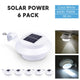 DIY Dusk to Dawn Wireless Solar LED Lights Waterproof 6ct/Pack