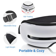 DIY Eye Massager with Heat Vibration Bluetooth Rechargeable
