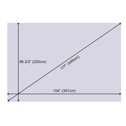 DIY Projector Screen Matte White 177" (154"Lx 86"H)