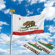 DIY 3x5ft California Republic Flag with Hoisting Grommets 2ct/Pack