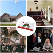 DIY 3x5ft California Republic Flag with Hoisting Grommets 2ct/Pack