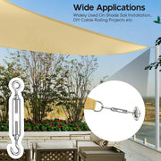 DIY Cable Railing Hardware M6 Hook & Eye Turnbuckle 6ct/Pack