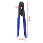DIY 3/8" 1/2" 5/8" 3/4" 1" Pex Clamp Tool Kit Blue