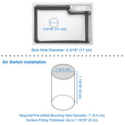DIY Kitchen Disposal Garbage Home Waste Disposer 1 HP