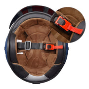 DIY DOT Open Face Motorcycle Helmet American Flag with Visor