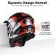 DIY Womens Motocross Helmet Full Face DOT Black Red