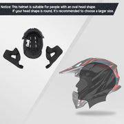 DIY Dirt Bike Helmet Mens Full Face MX Helmet DOT Black Blue