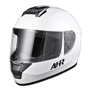 AHR RUN-F3 Full Face DOT Motor Helmet White