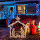 4ft Chasing Light Up Nativity for Yard Outdoor Christmas