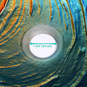 DIY Bathroom Sink Tempered Glass Countertop Vanity Sink Abalone Shell