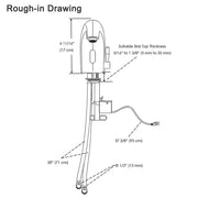 DIY Auto Sensor Touchless Bathroom Faucet Hot & Cold 7"